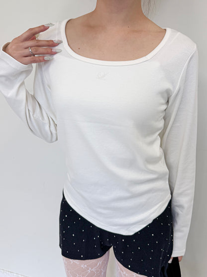 ワンポイント刺繍ロンT