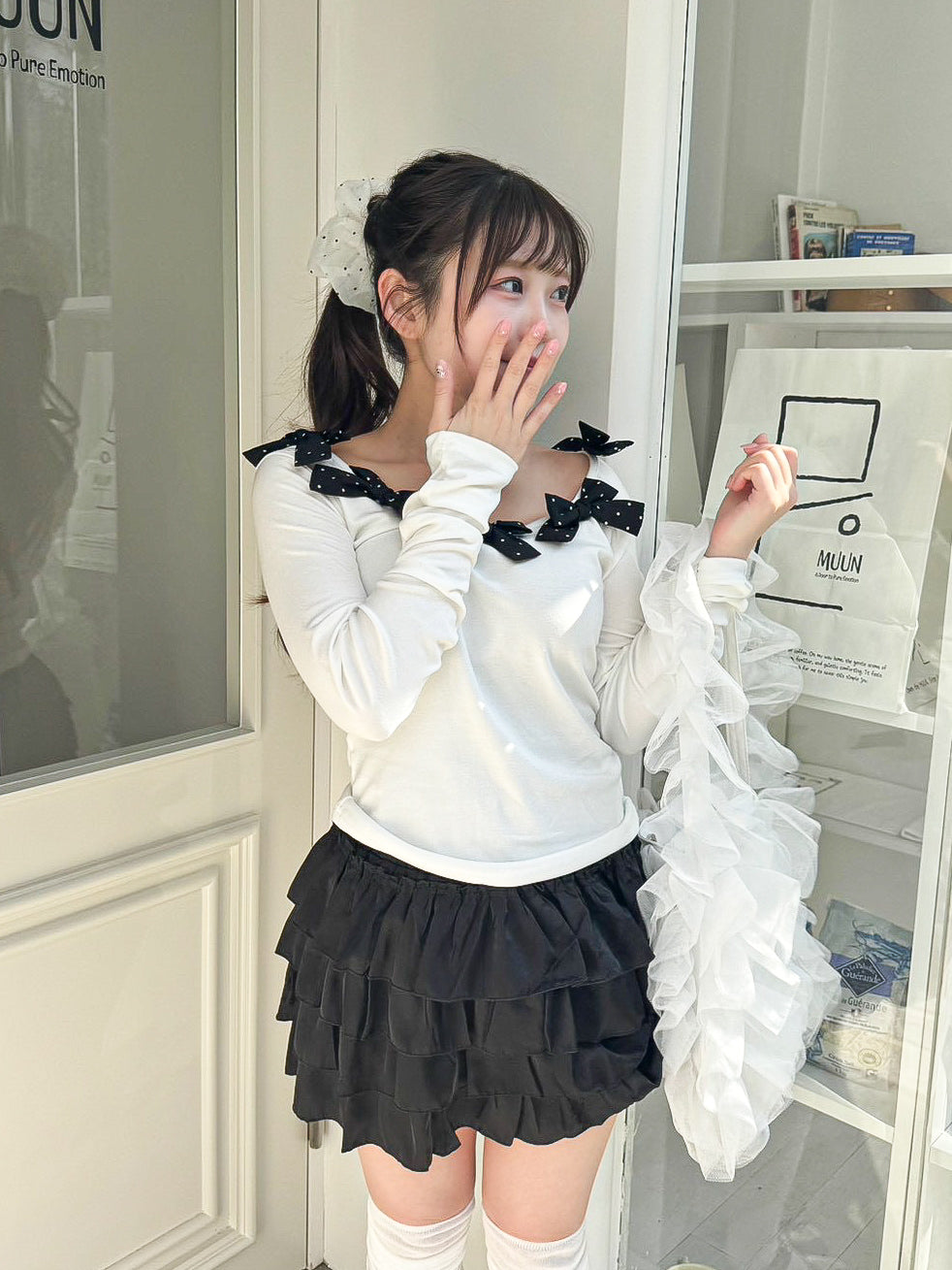 ドットリボンロンT