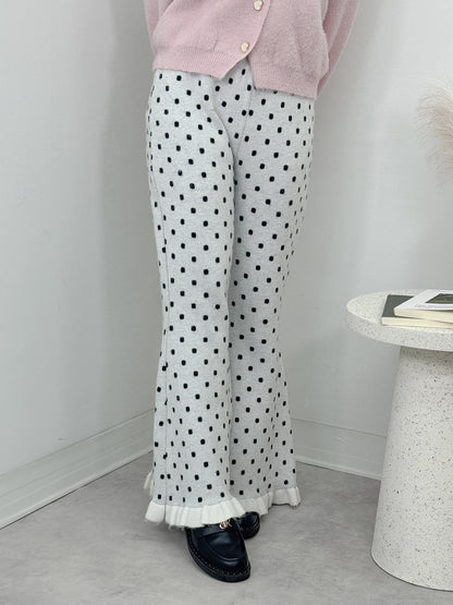 ドットニットパンツ