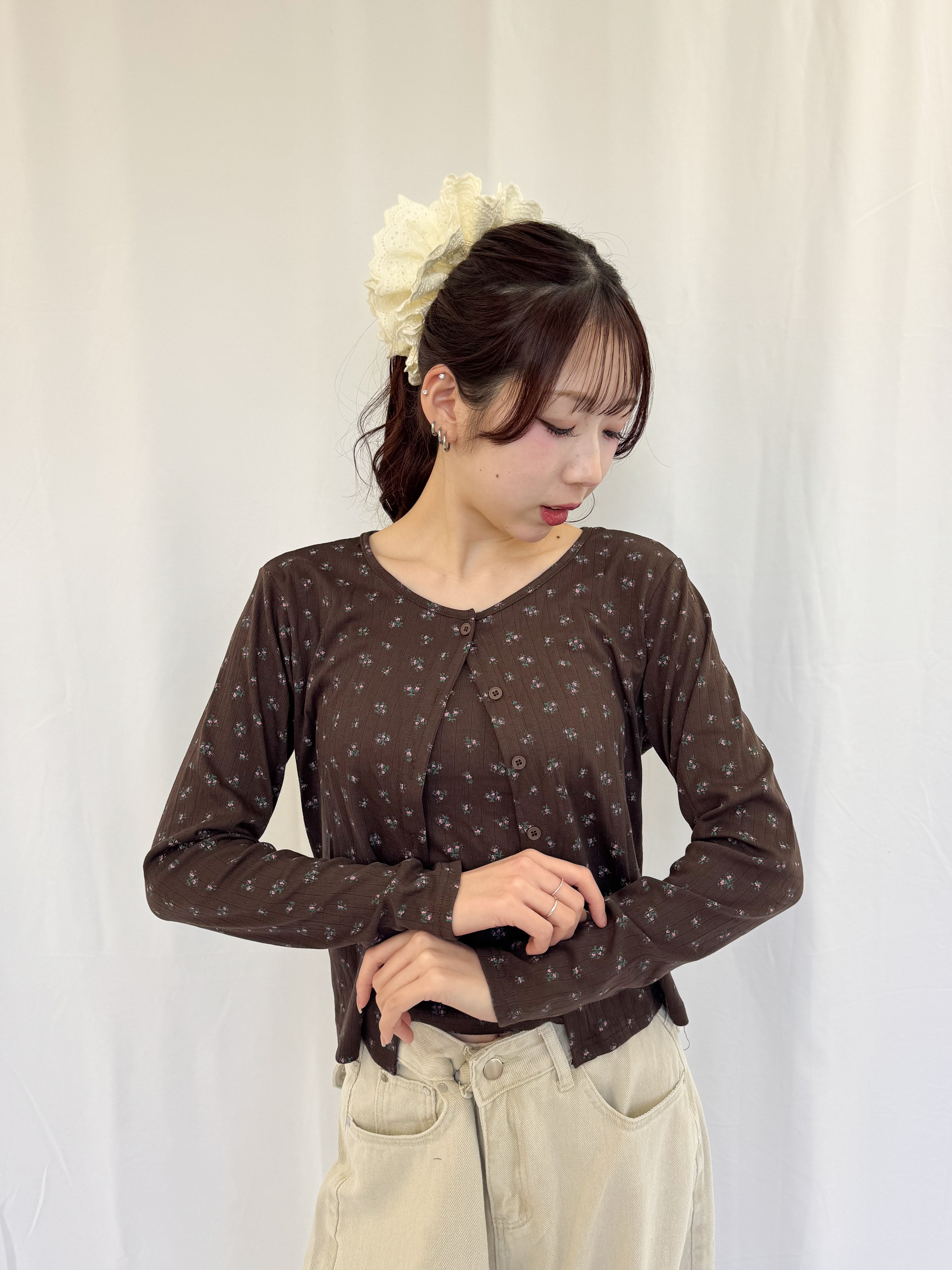 花柄アンサンブルカーディガン – frunco