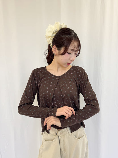 【Official限定】花柄アンサンブルカーディガン
