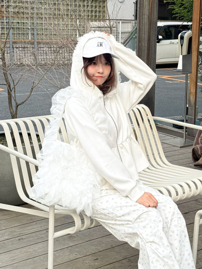 【Official限定価格】ペプラムスエットパーカー