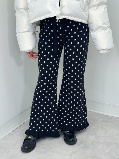 ドットニットパンツ
