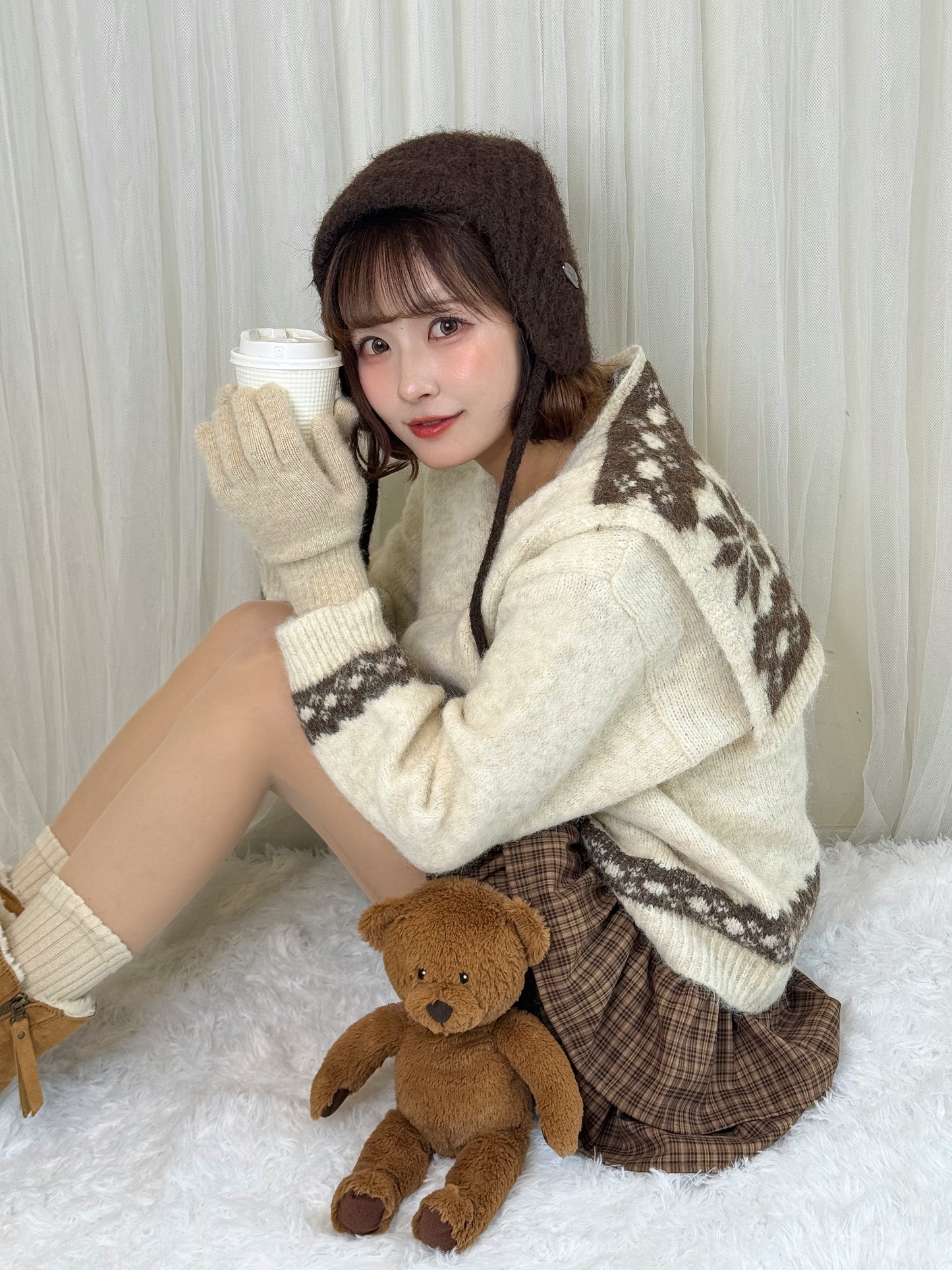 イヤーニットキャップ