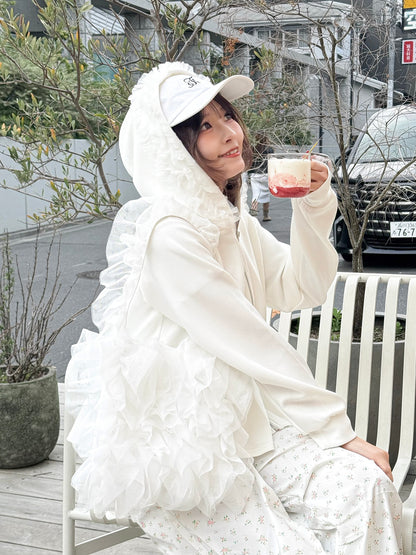 【Official限定価格】ペプラムスエットパーカー