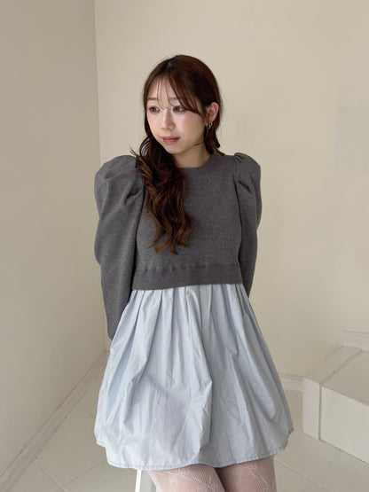 【Official限定価格】バックリボンパフスリーブチュニック