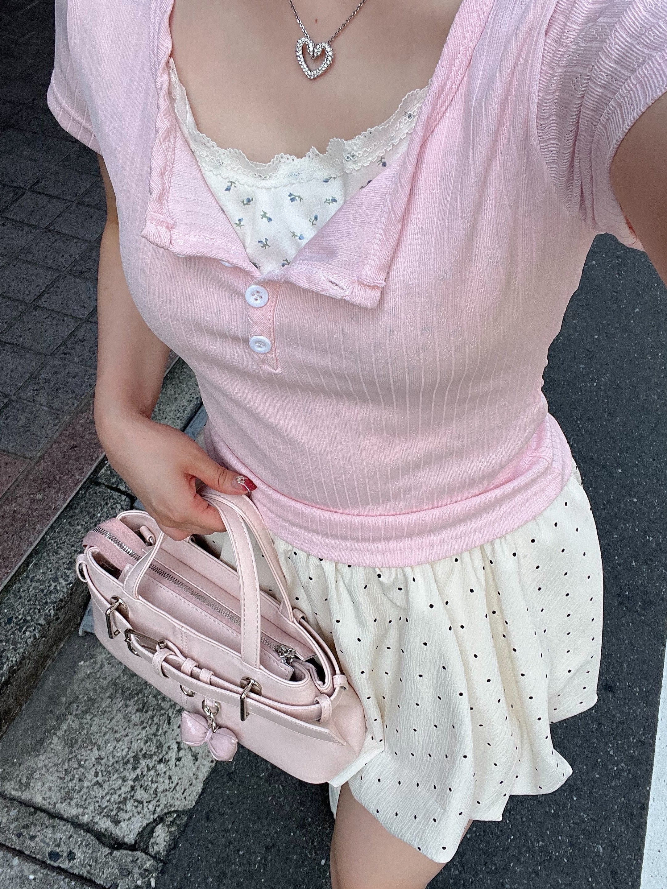 小花柄レイヤーTシャツ – frunco