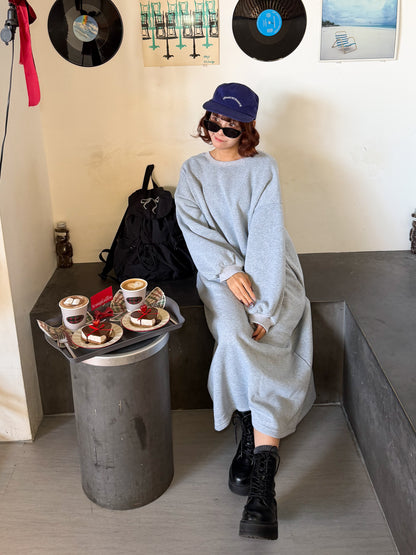 【Official限定価格】裏起毛スエットロングワンピース