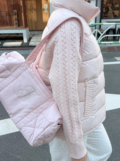 ニットドッキングパフジャケット