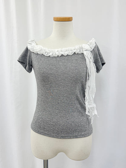 ローズフリルTシャツ