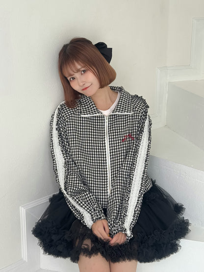 【Official限定価格】レースフリルブルゾン