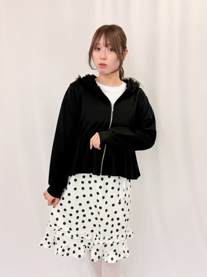 【Official限定価格】ペプラムスエットパーカー