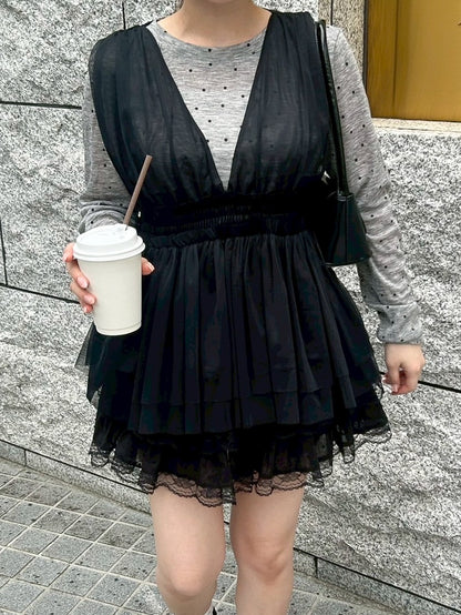 【Official限定価格】チュールペプラムビスチェ