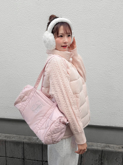 ニットドッキングパフジャケット