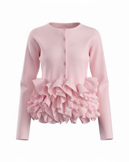 【Official限定】ホイップフリルニットカーディガン