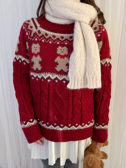 【Official限定】アニマルジャガードニット