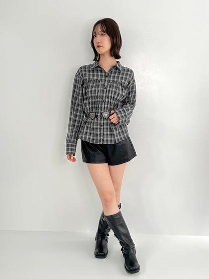 【Official限定】シャーリングチェックシャツ