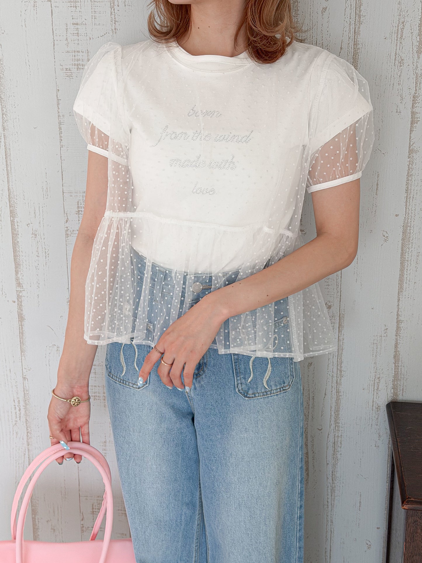 チュールTシャツ