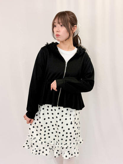 【Official限定価格】ペプラムスエットパーカー