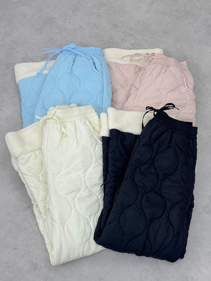 キルティングフリースパンツ