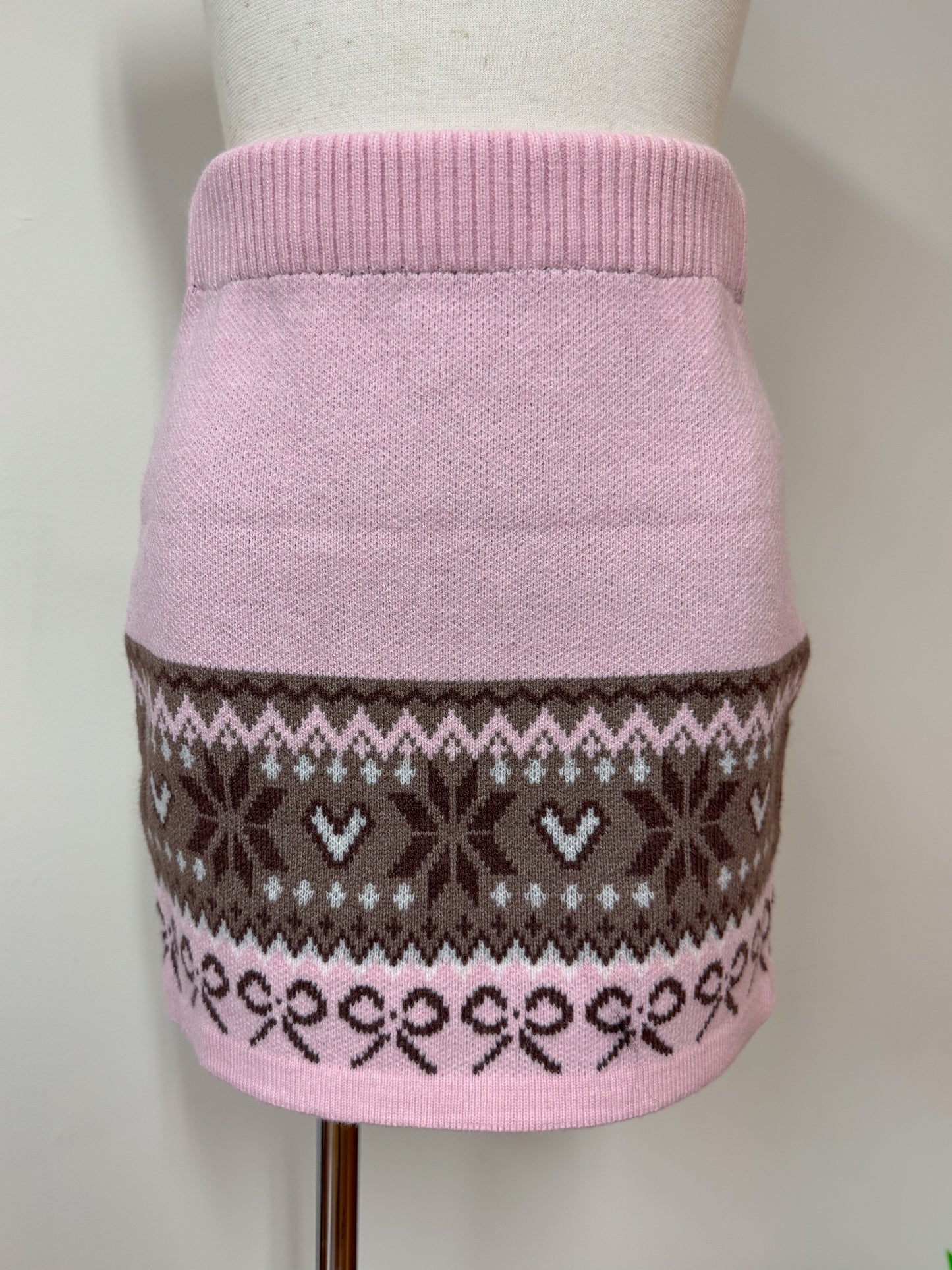 リボンノルディックニットセットアップ