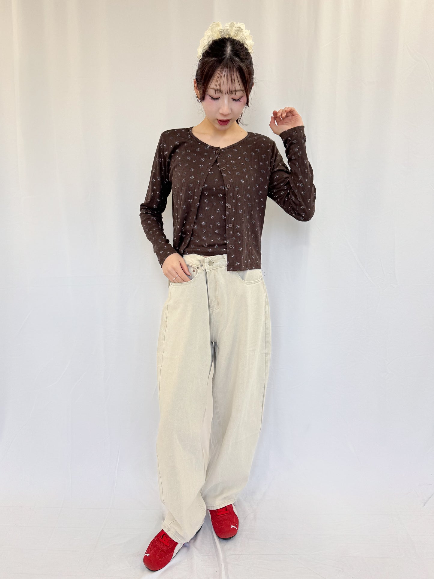 【Official限定】花柄アンサンブルカーディガン