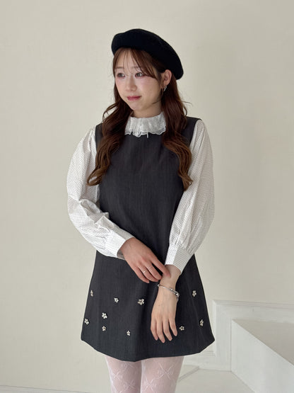 【Official限定】フラワーノースリーブワンピース