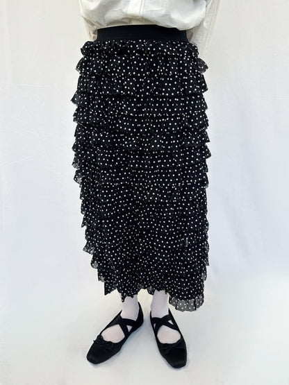 【Official限定】ドットティアードスカート