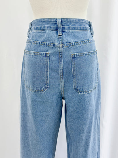 【Official限定価格】ポケットリボン刺繡入りデニムパンツ