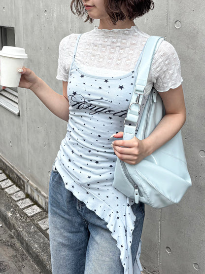 エナメル合皮BIGラウンドショルダーBAG
