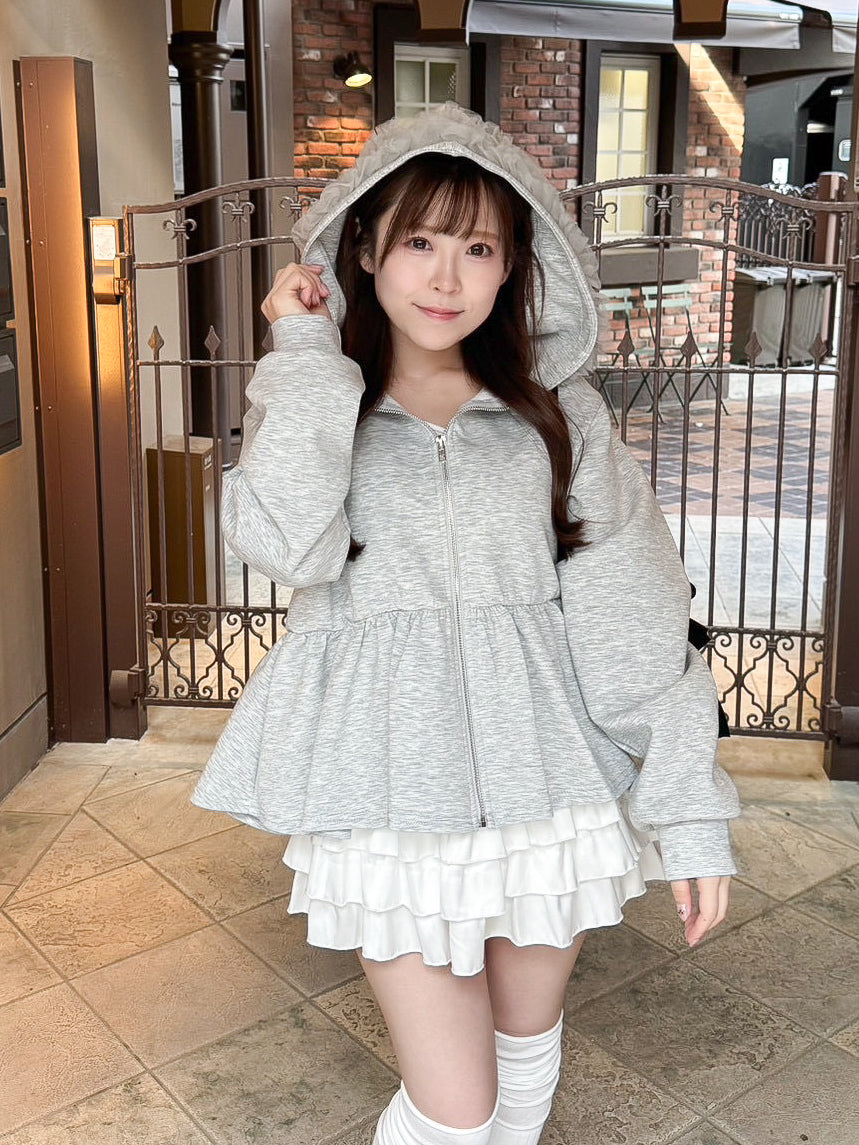 【Official限定価格】ペプラムスエットパーカー