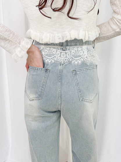 【Official限定価格】ウエストレースデニムパンツ