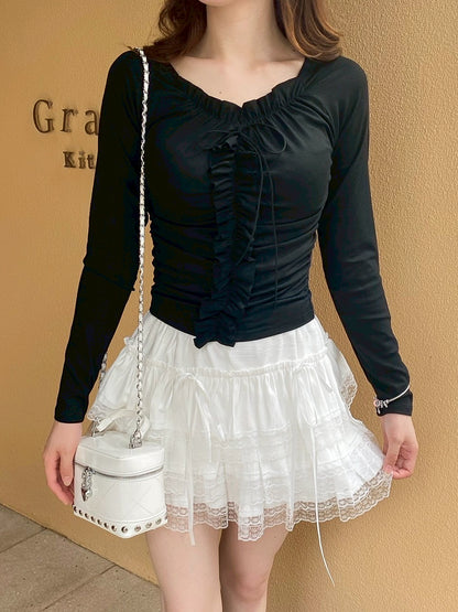 フリルカットロンT