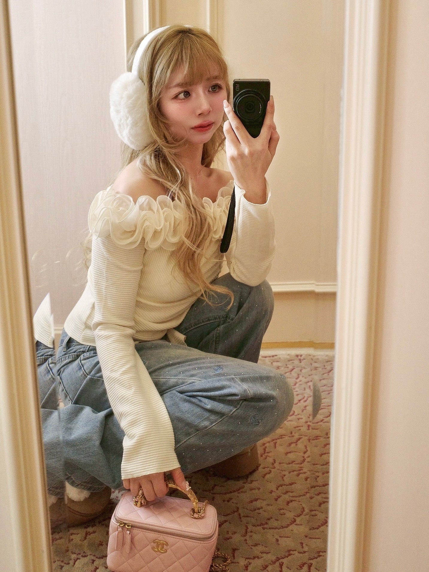 フレンチフリルトップス