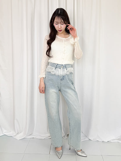 【Official限定価格】ウエストレースデニムパンツ