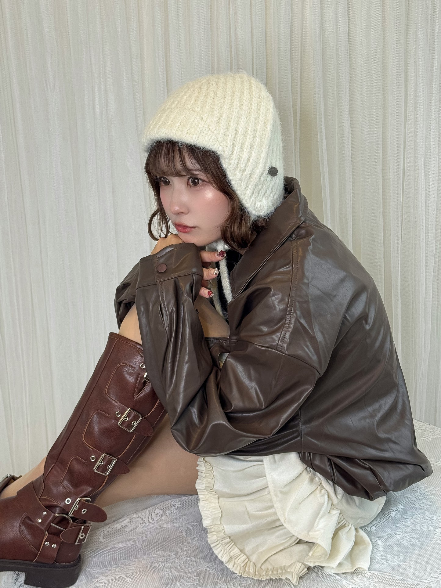 イヤーニットキャップ