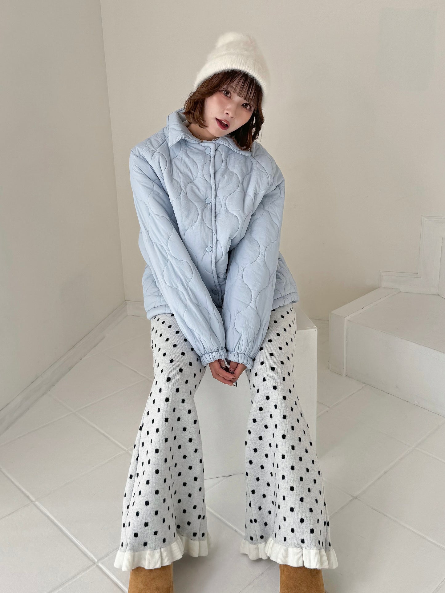 裏地ボア中綿ジャケット