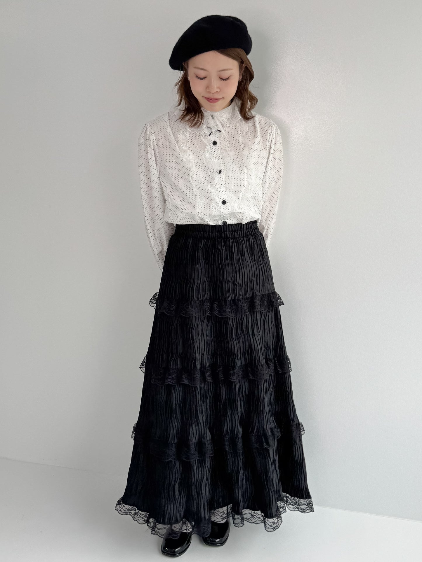 【Official限定】レースベロアスカート