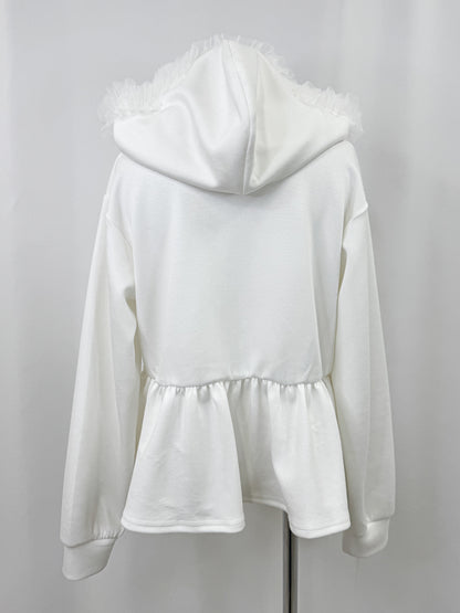 【Official限定価格】ペプラムスエットパーカー