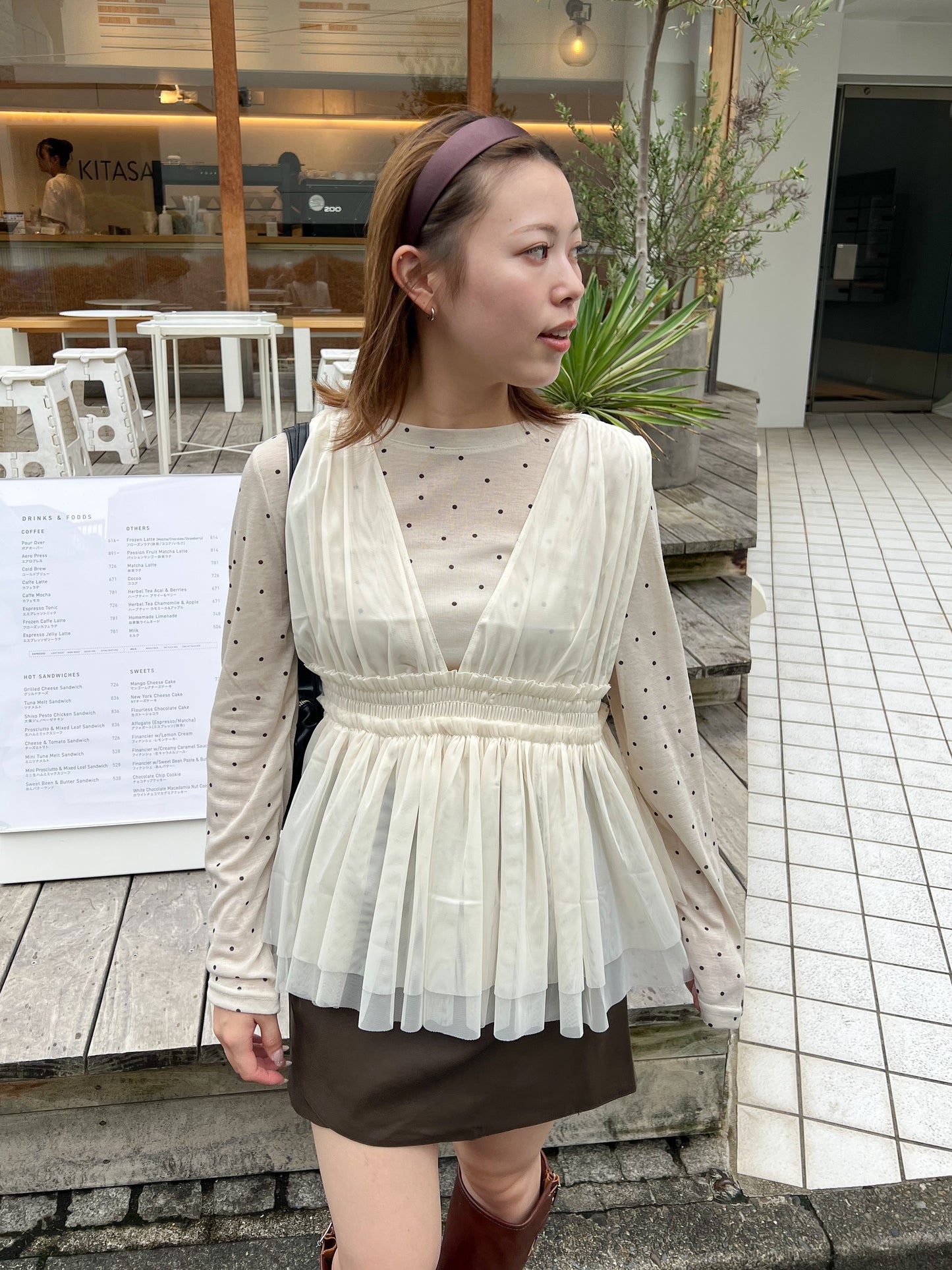 【Official限定価格】チュールペプラムビスチェ