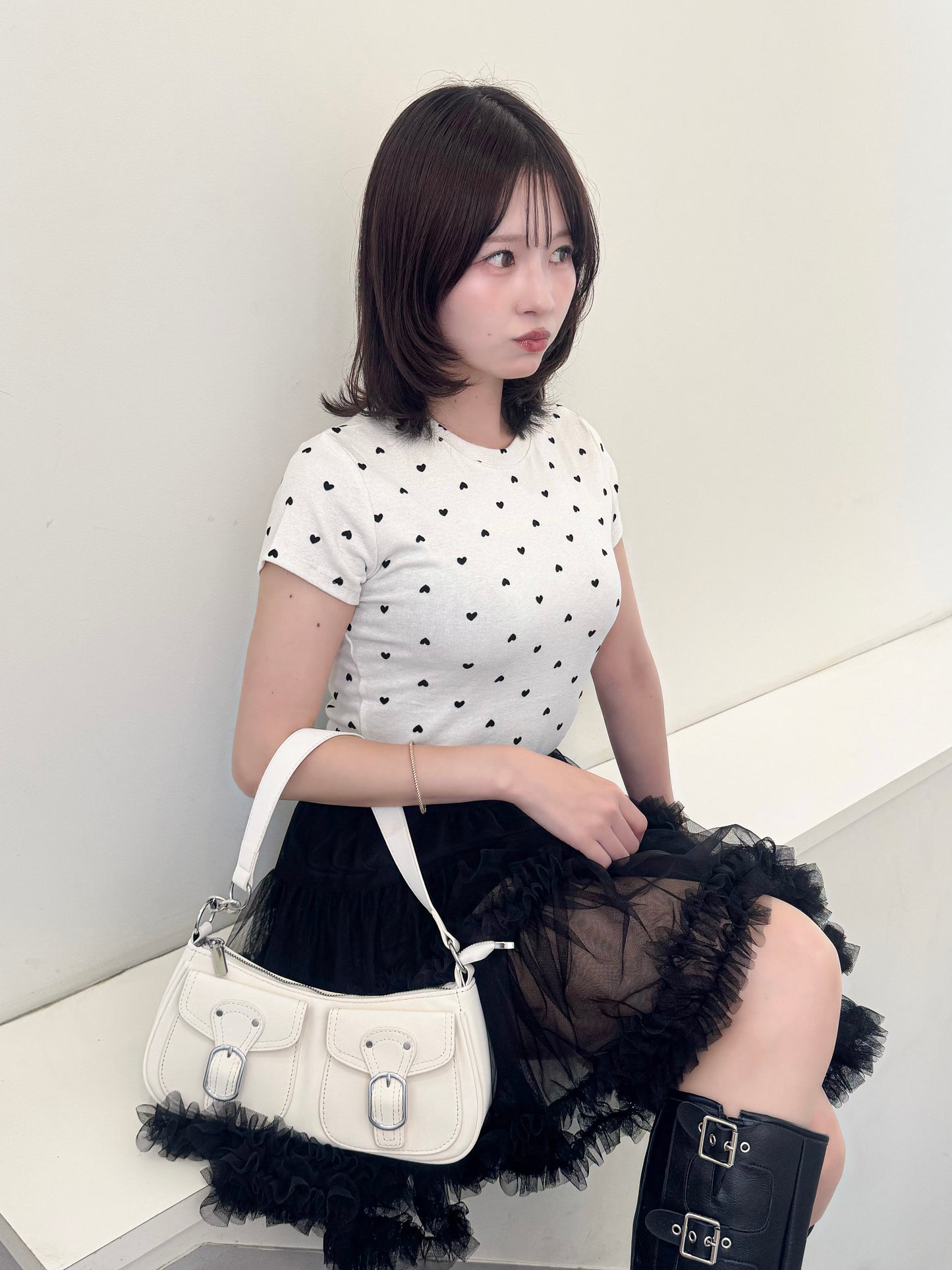 ハートフロッキーTシャツ