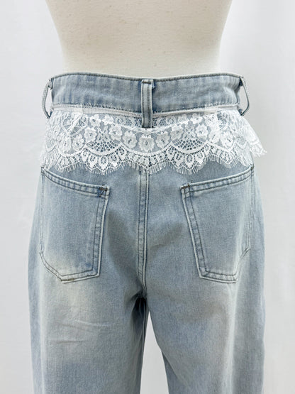 【Official限定価格】ウエストレースデニムパンツ
