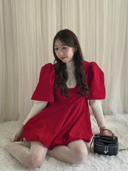【Official限定】バルーンベロアワンピース