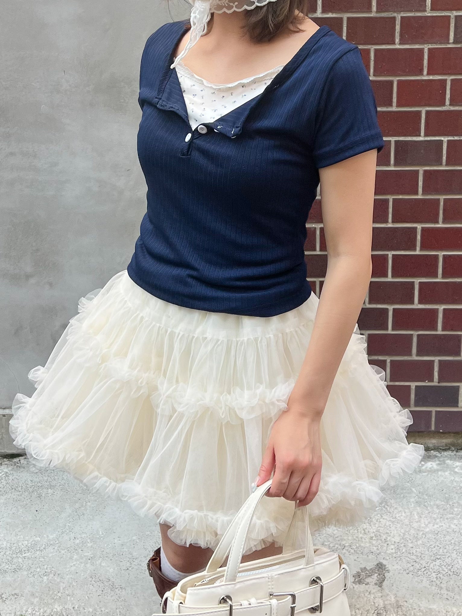 小花柄レイヤーTシャツ – frunco
