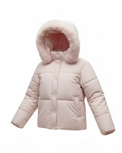 【Official限定価格】ファー付きショートパフブルゾン