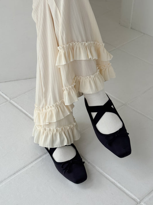 【Official限定販売】フリルリブパンツ