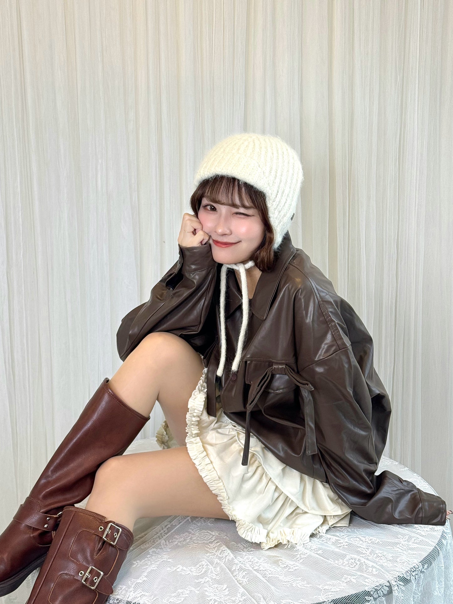 イヤーニットキャップ