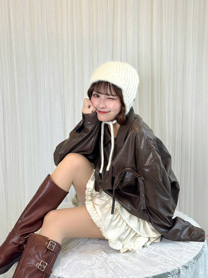 イヤーニットキャップ