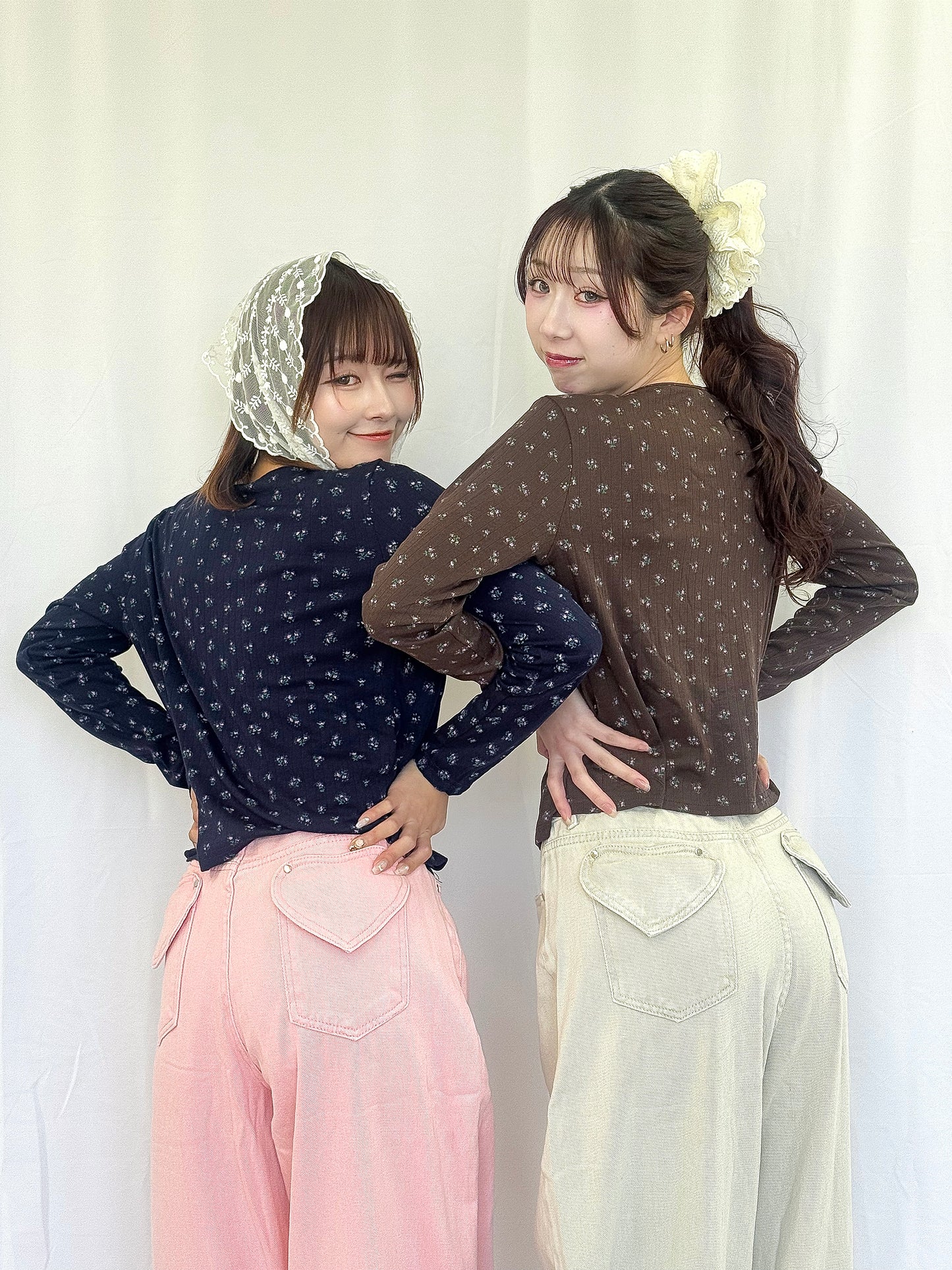 【Official限定】花柄アンサンブルカーディガン