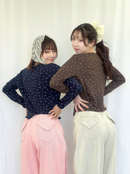 【Official限定】花柄アンサンブルカーディガン
